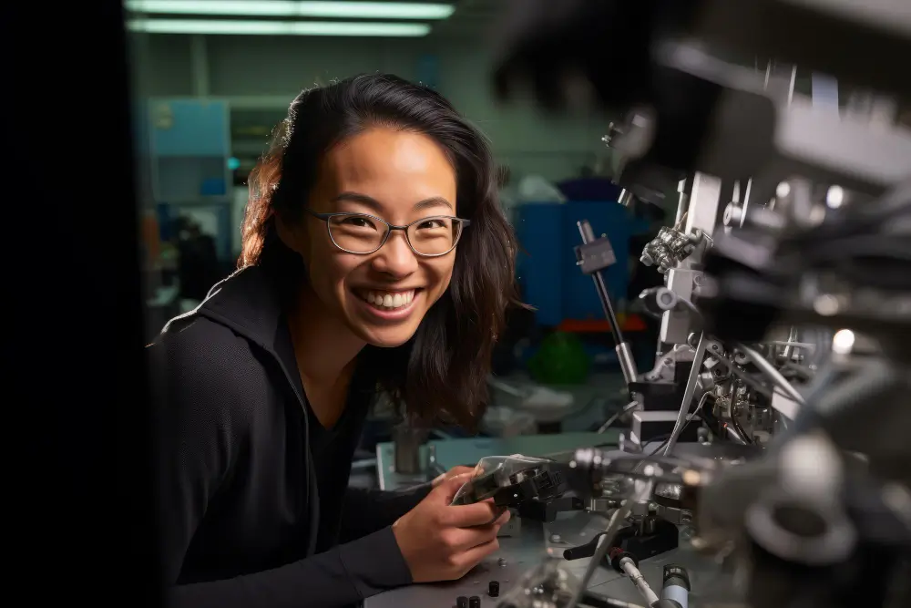 Industrial engineer working on a project